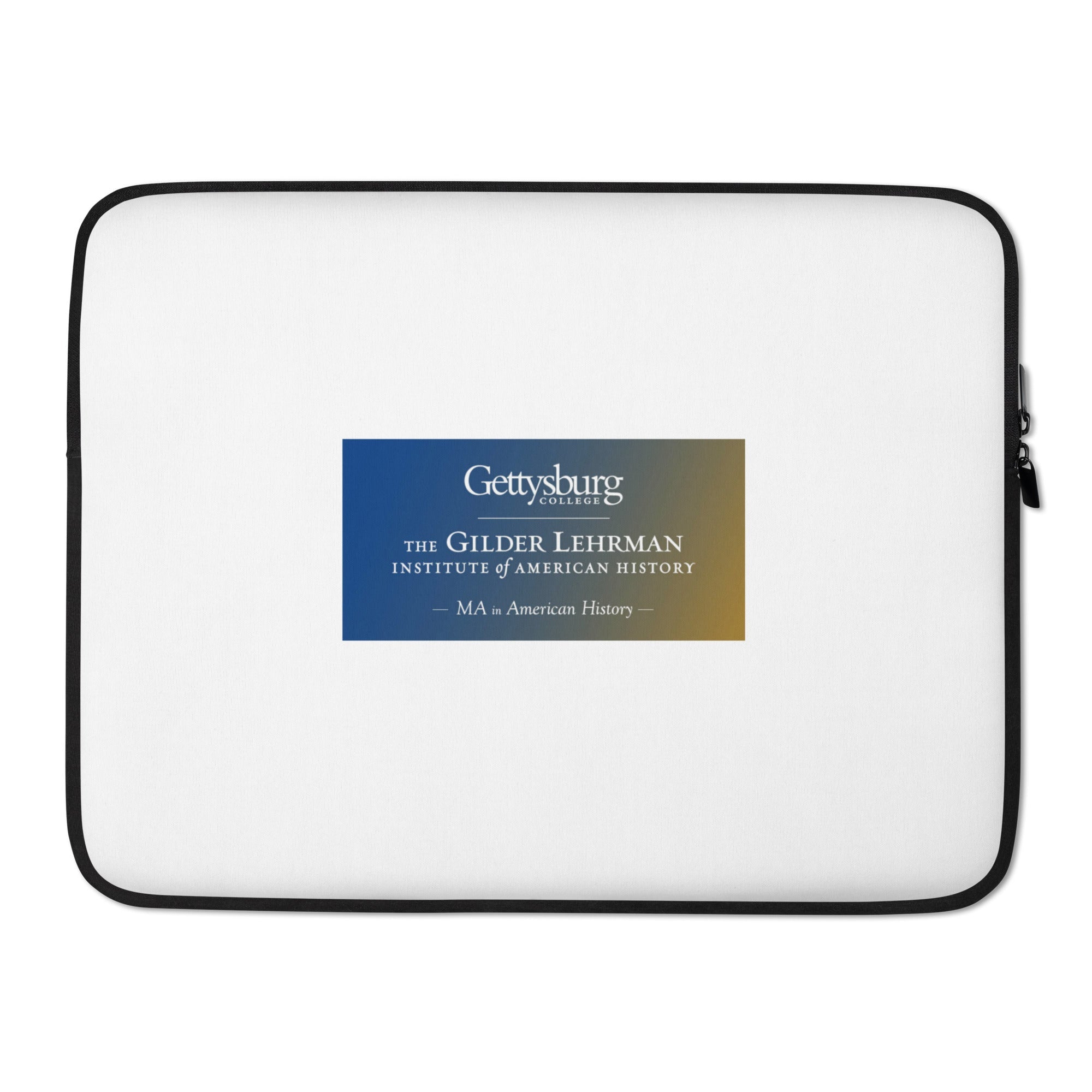 Gettysburg College-Gilder Lehrman MA in American History laptop case (color logo)