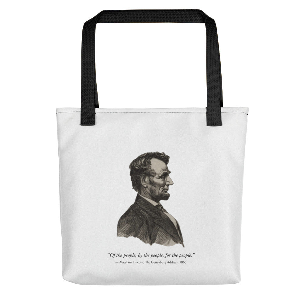Abraham Lincoln silhouette (tote)